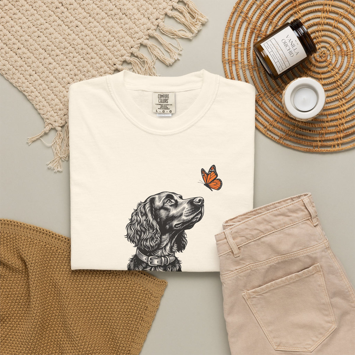 Boykin Spaniel Butterfly Premium Tee