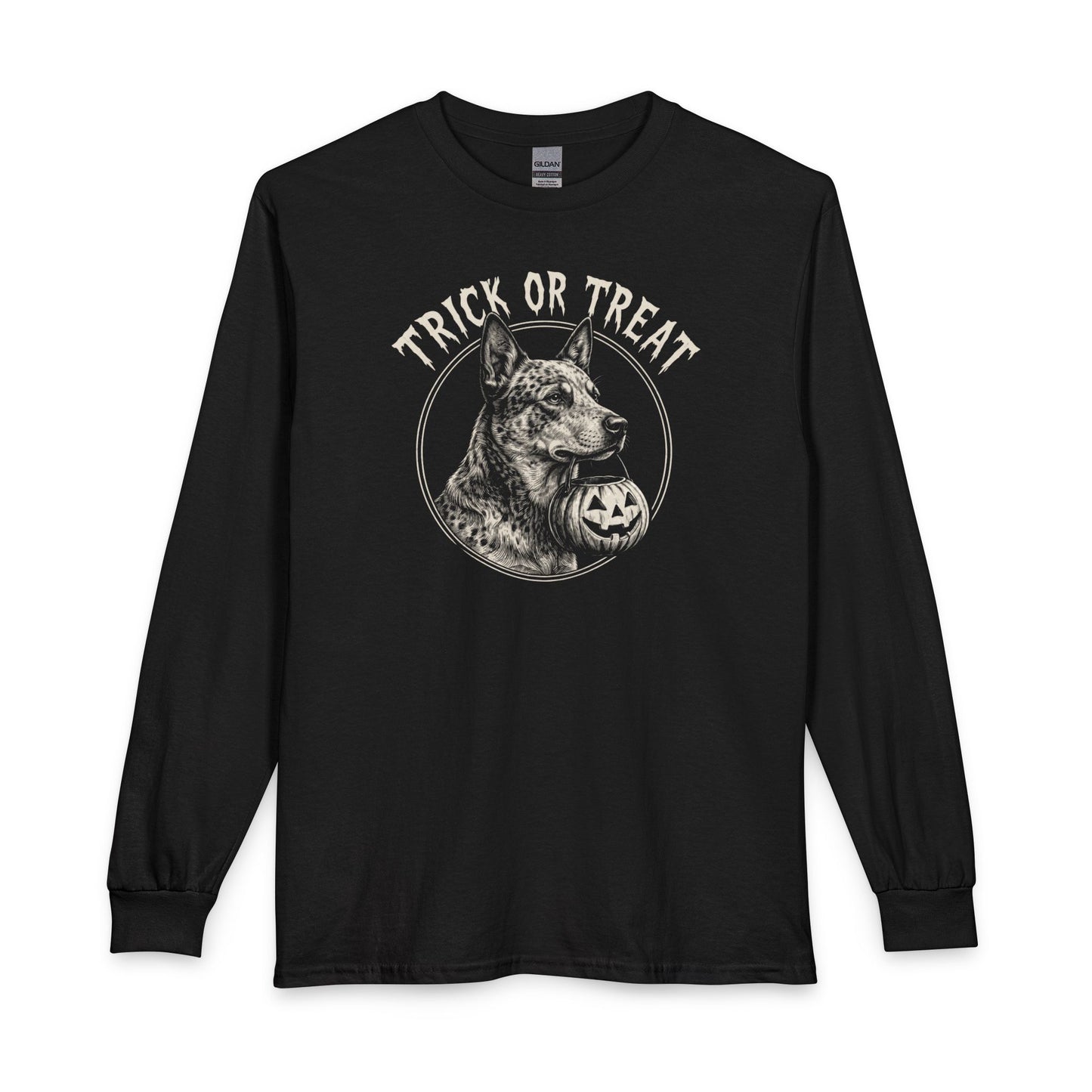 Blue Heeler Trick or Treat Halloween Long Sleeve