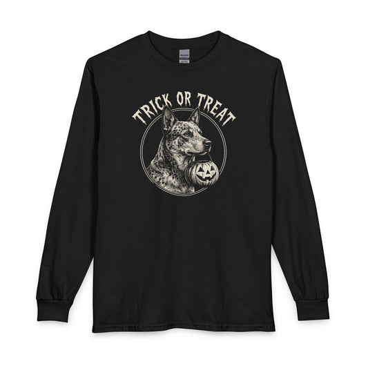 Blue Heeler Trick or Treat Halloween Long Sleeve