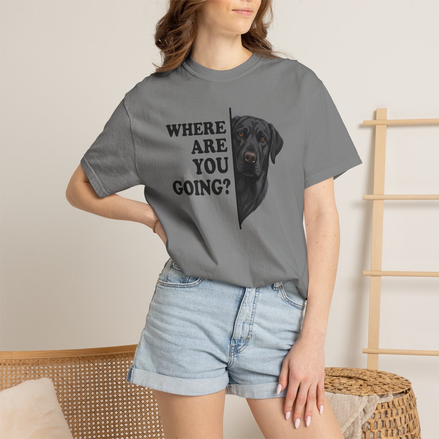 Black labrador Alert Premium Tee