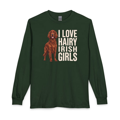 Irish Setter Hairy Girls Long Sleeve