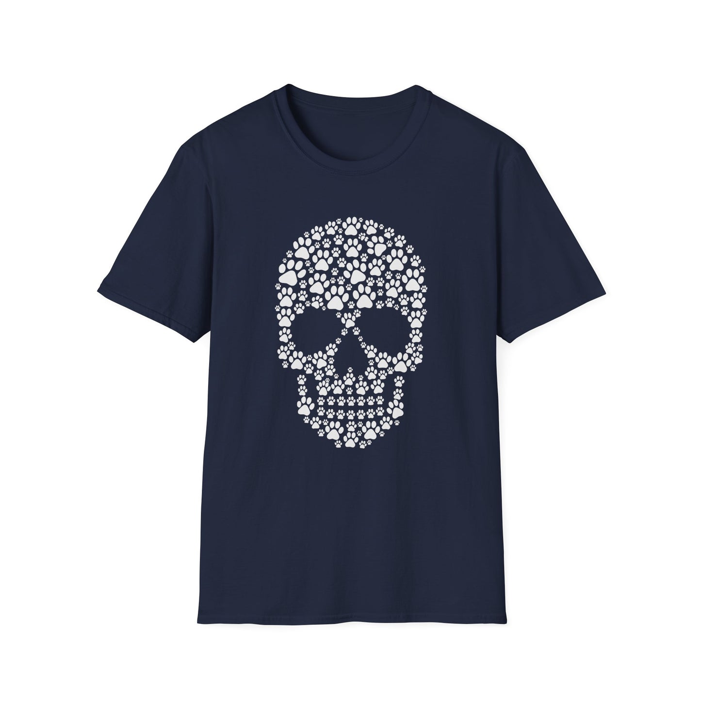 Paw Prints Halloween Skull