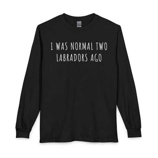 Two Labradors Long Sleeve Black