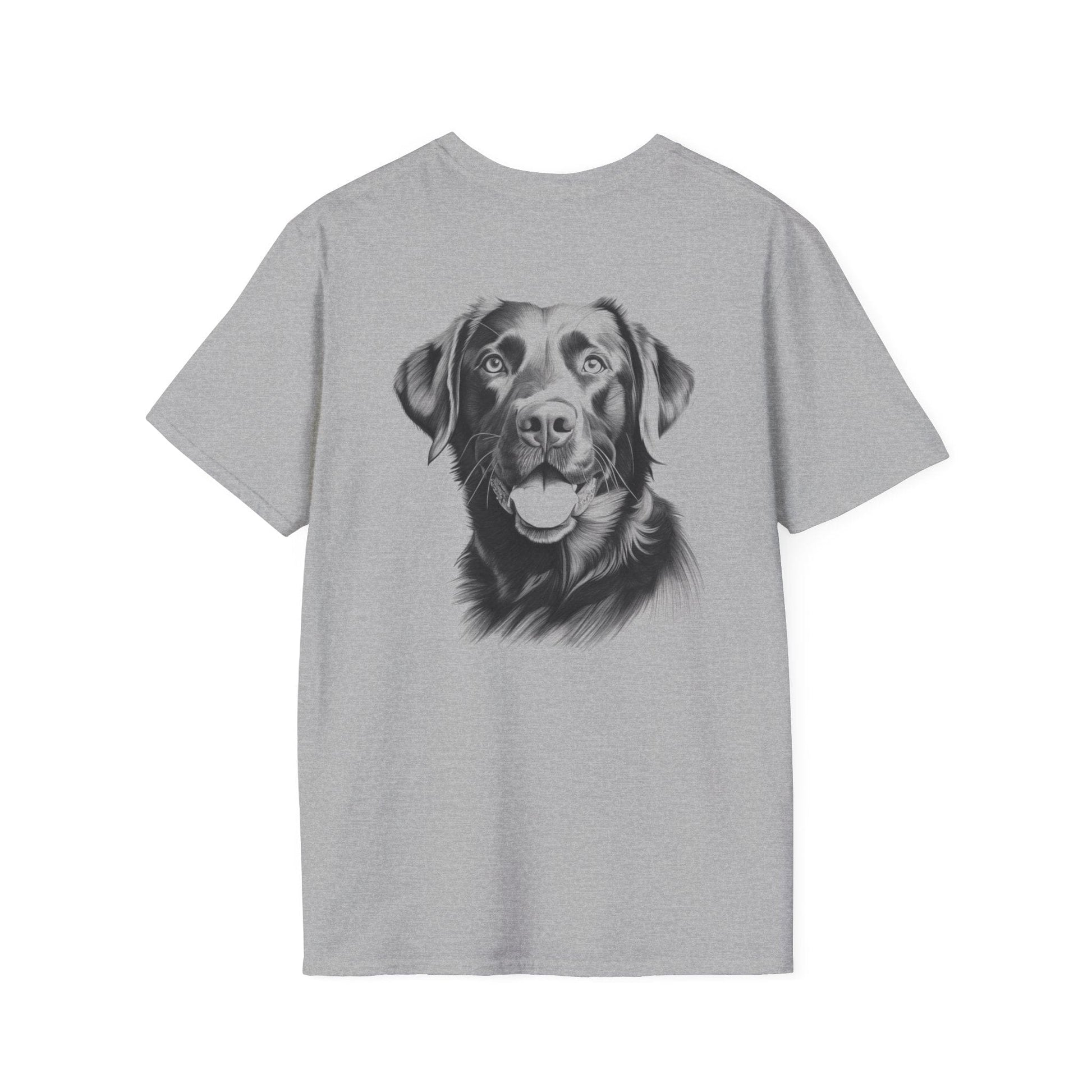 Black Labrador Portrait (Backside) Sport Grey