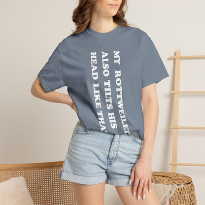 Rottweiler Tilts His Head Premium Tee