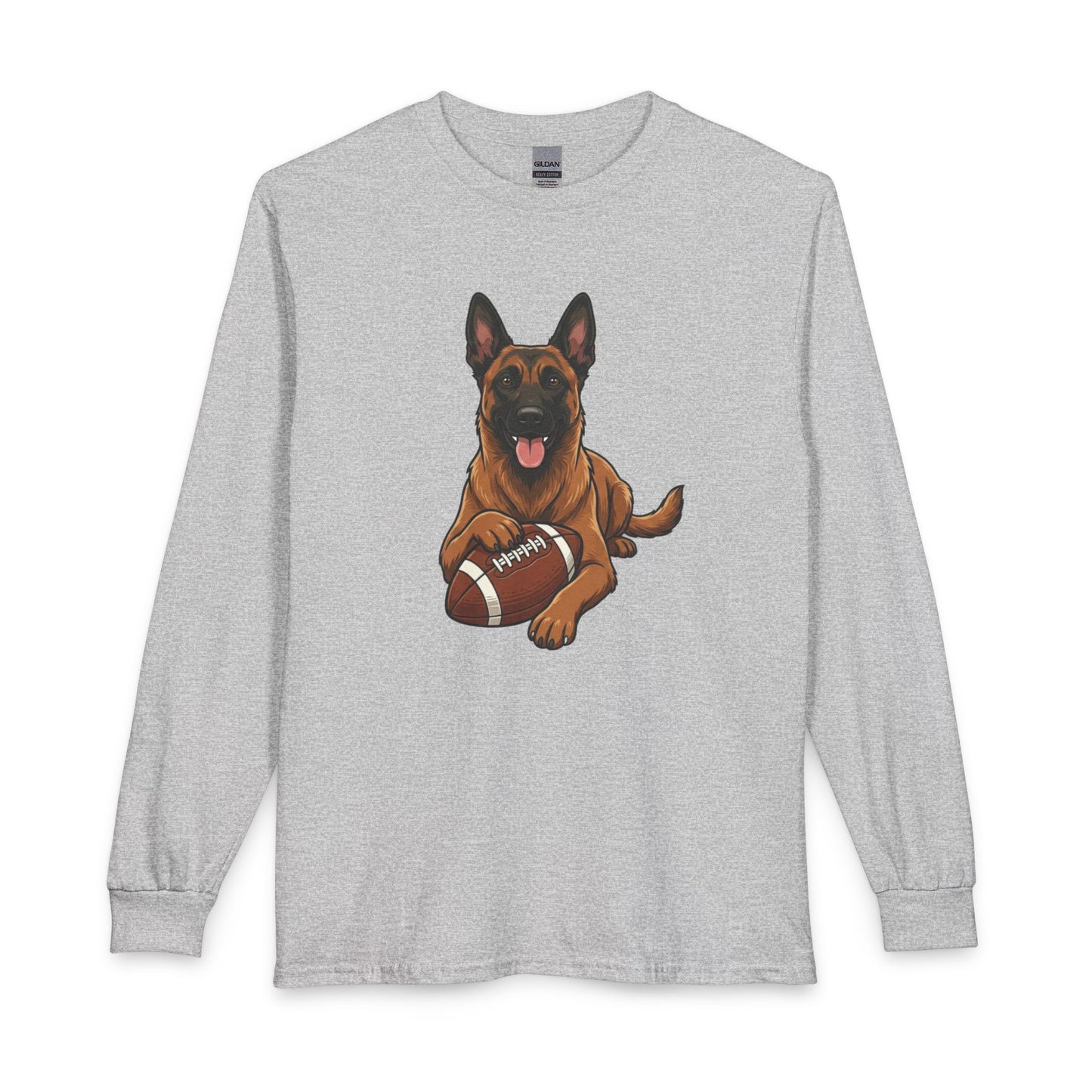 Belgian Malinois Football Long Sleeve