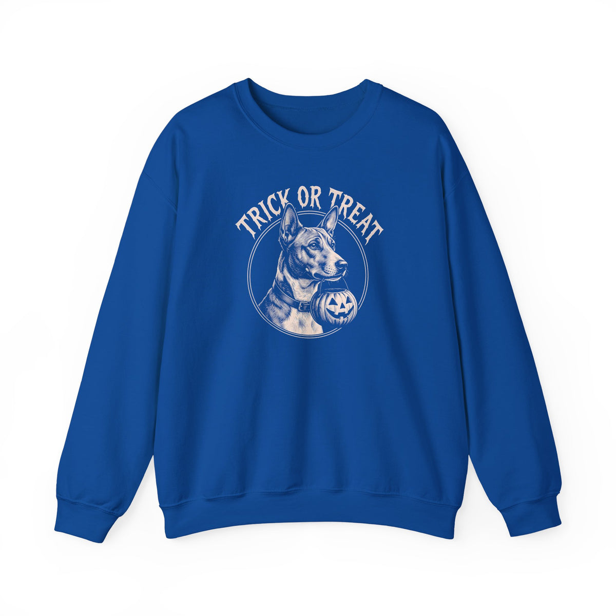 Basenji Trick Or Treat Crewneck Sweatshirt