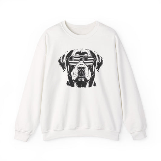 Rottweiler Flag Shades Crewneck Sweatshirt