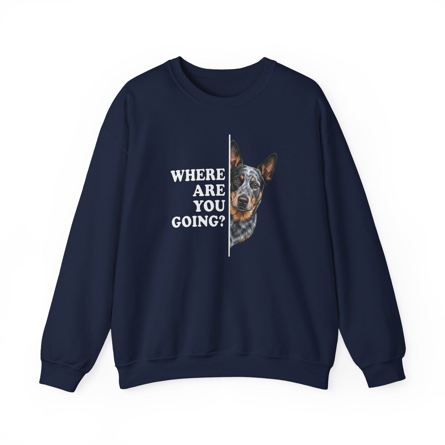 Blue Heeler Following Crewneck Sweatshirt