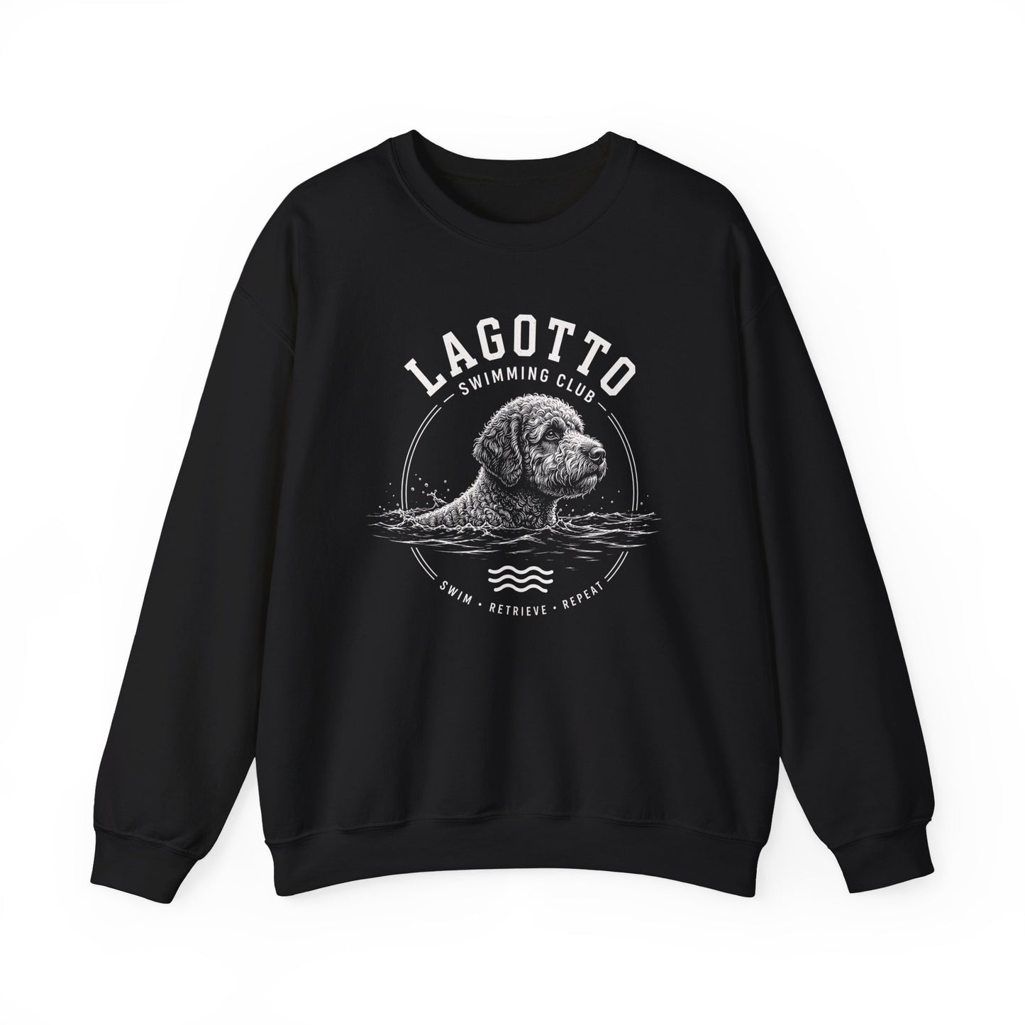 Lagotto Swimming Club Crewneck Sweatshirt Black