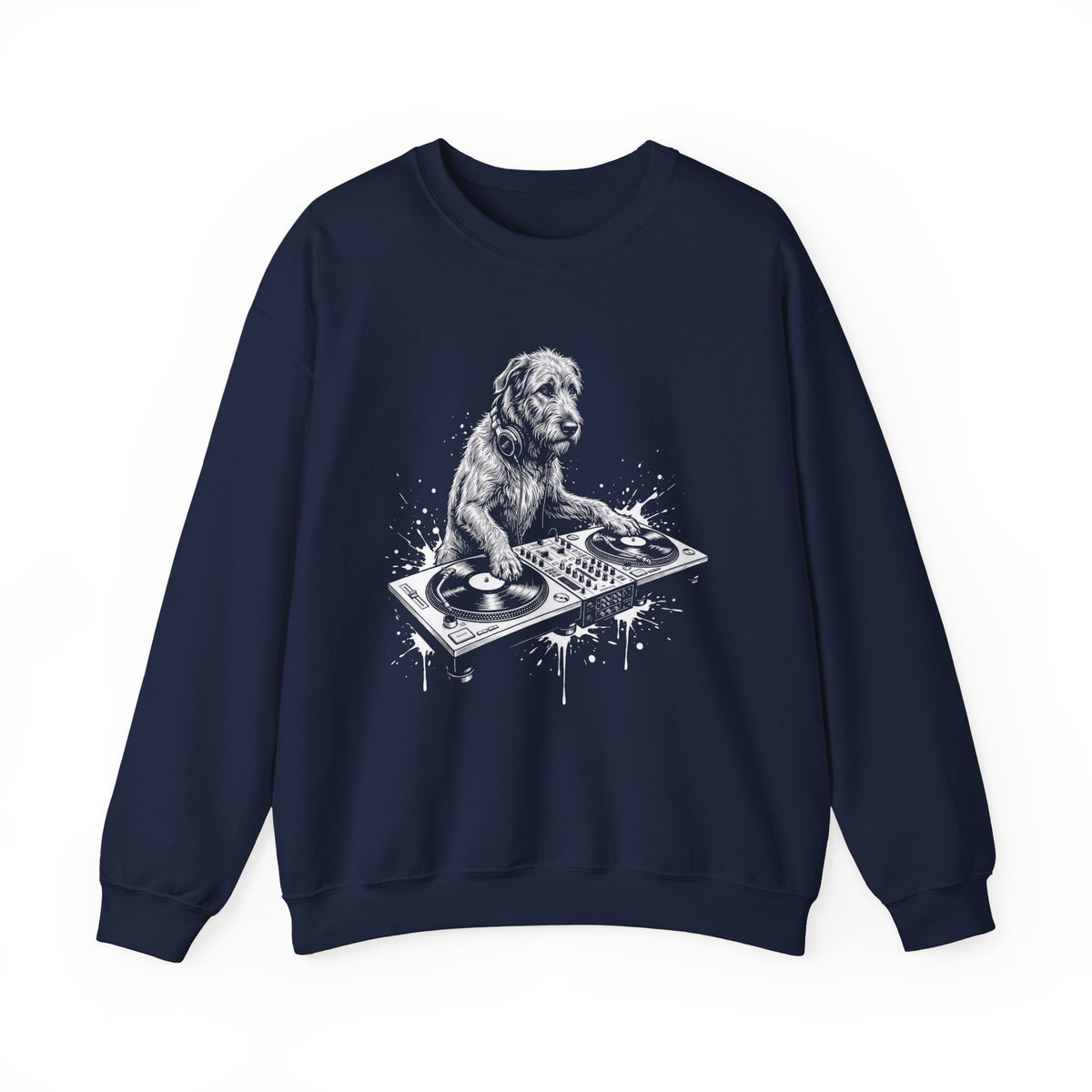Irish Wolfhound DJ Crewneck Sweatshirt