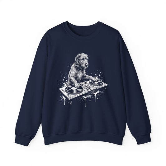Irish Wolfhound DJ Crewneck Sweatshirt