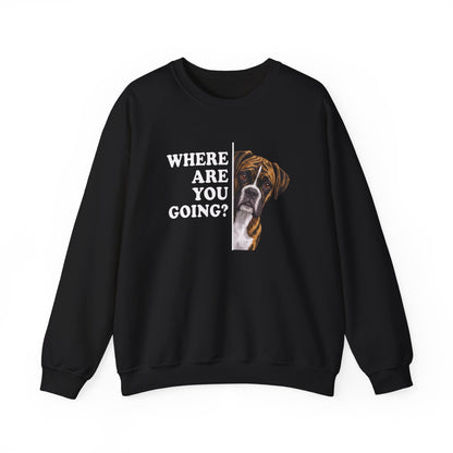 Brindle Boxer Alert Crewneck Sweatshirt