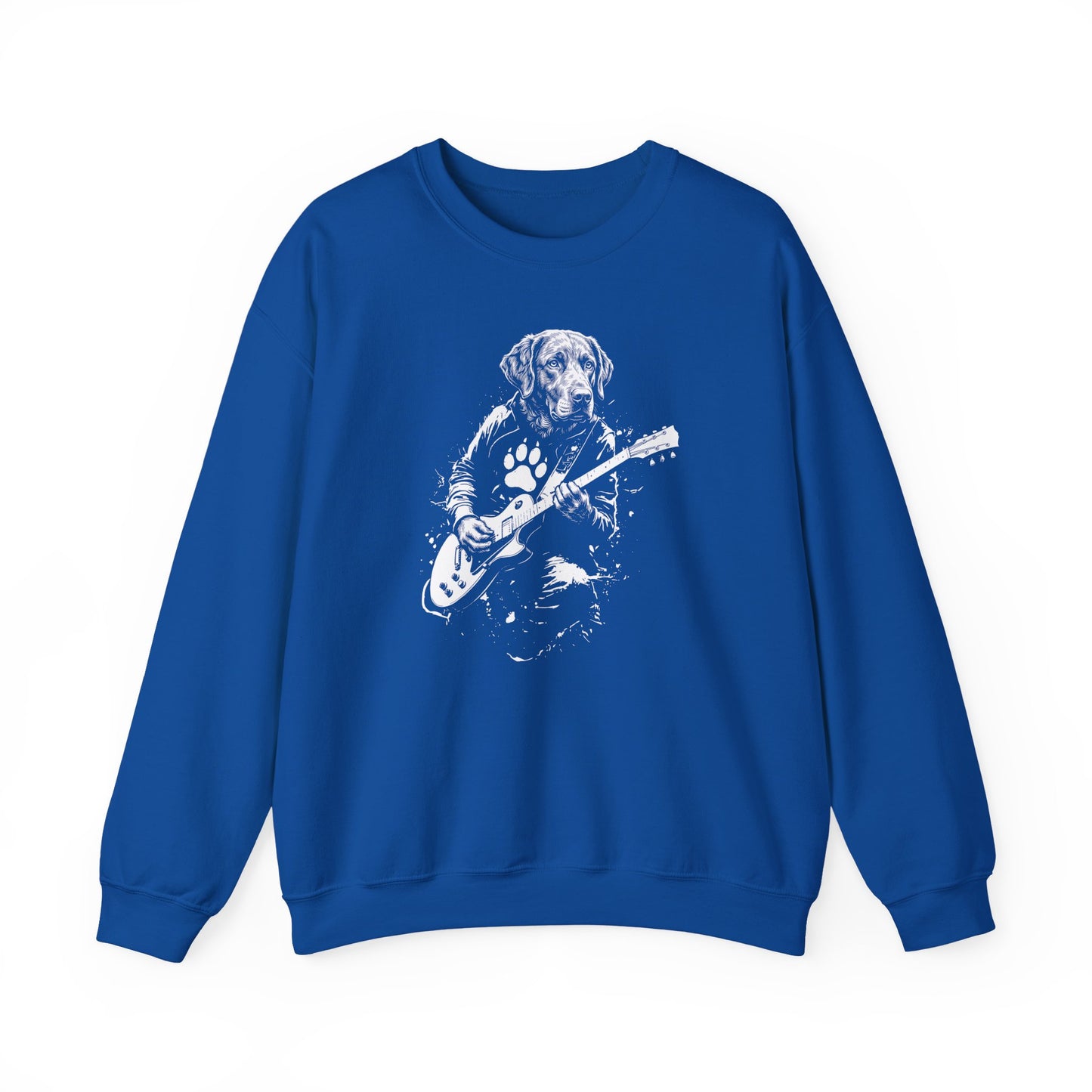 Chesapeake Bay Retriever Guitar Crewneck Sweatshirt