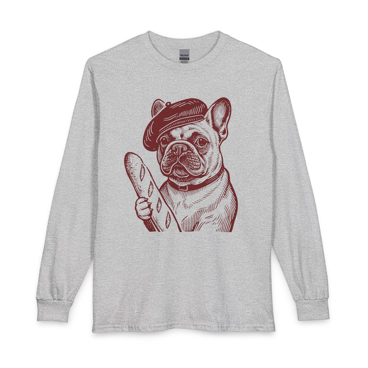 French Bulldog Long Sleeve Sport Grey