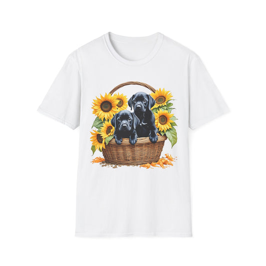 Labrador Puppies in Basket Tee