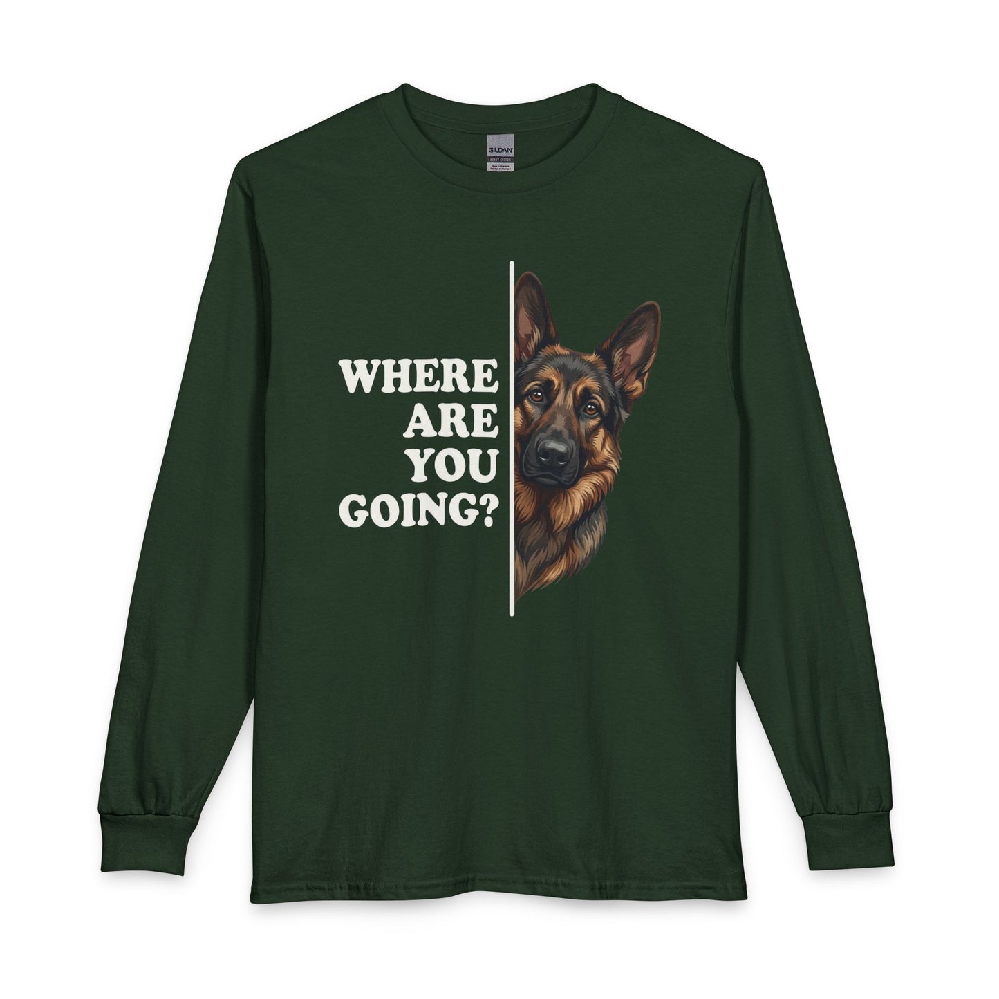 Black and Tan GSD Following Long Sleeve