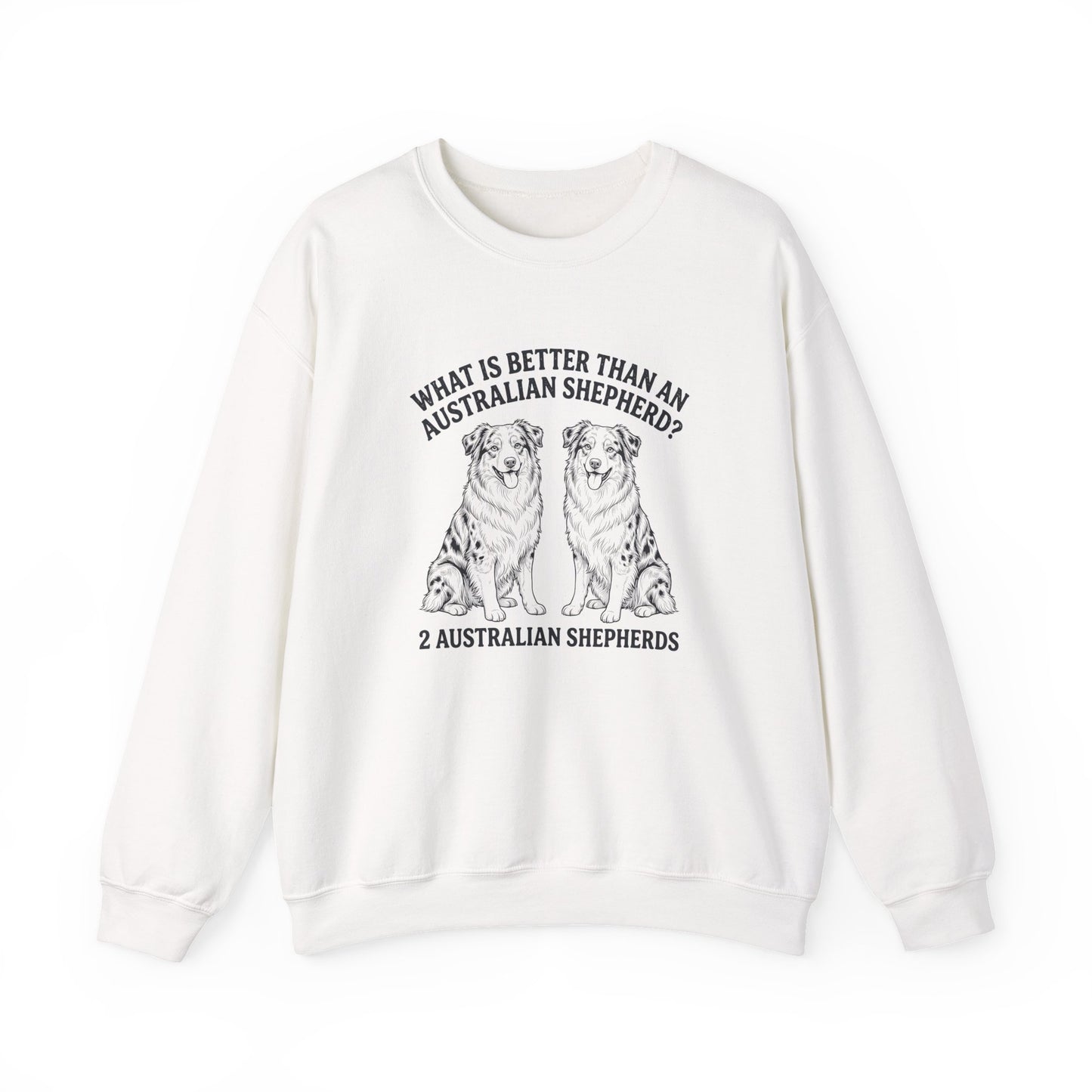 2 Australian Shepherds Crewneck Sweatshirt