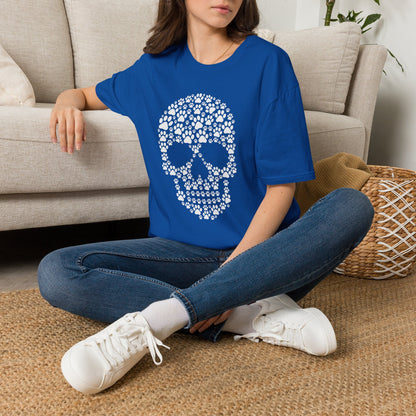 Paw Prints Halloween Skull