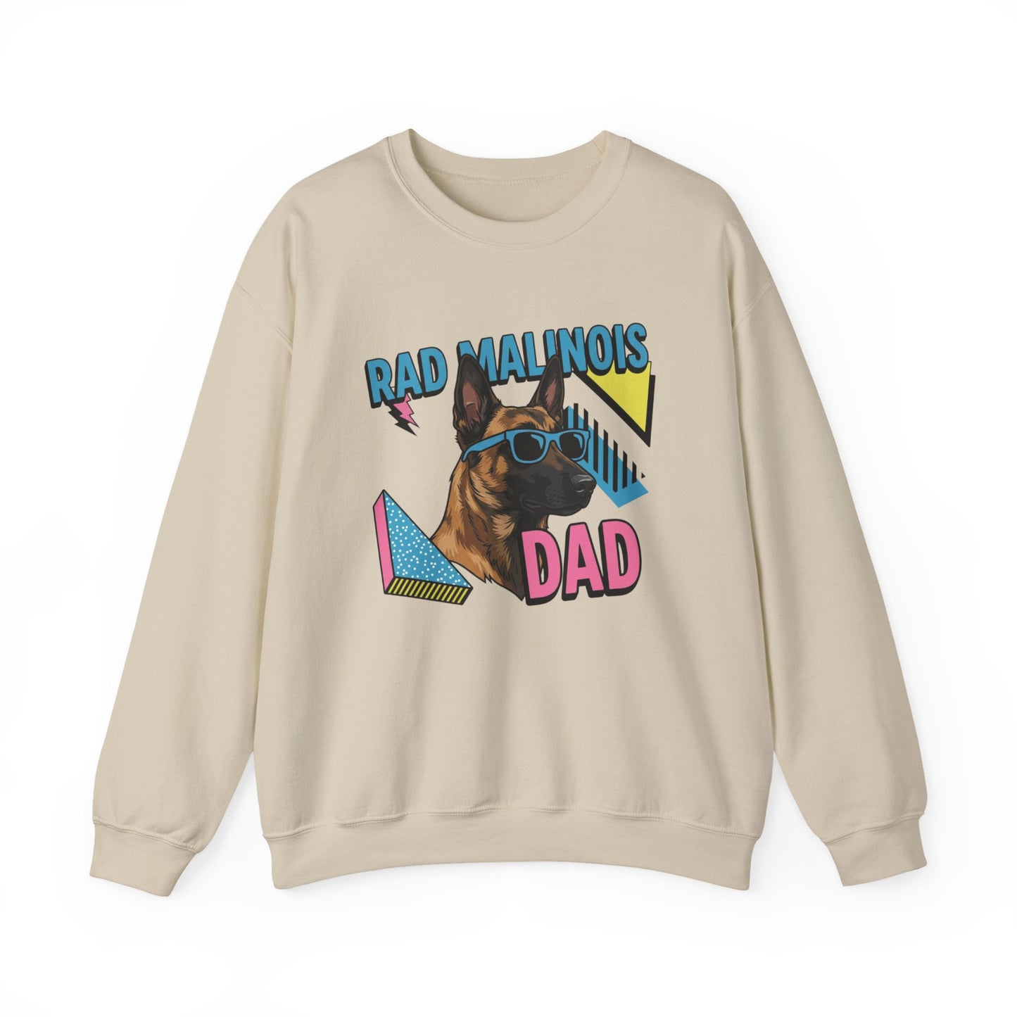 Rad Malinois Dad Crewneck Sweatshirt