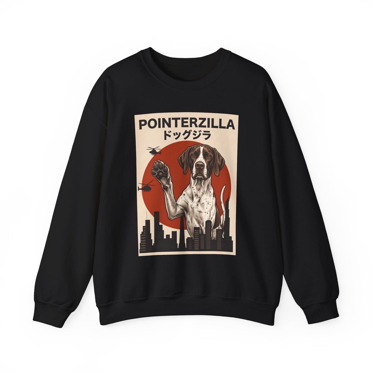 English Pointer Pointerzilla Crewneck Sweatshirt