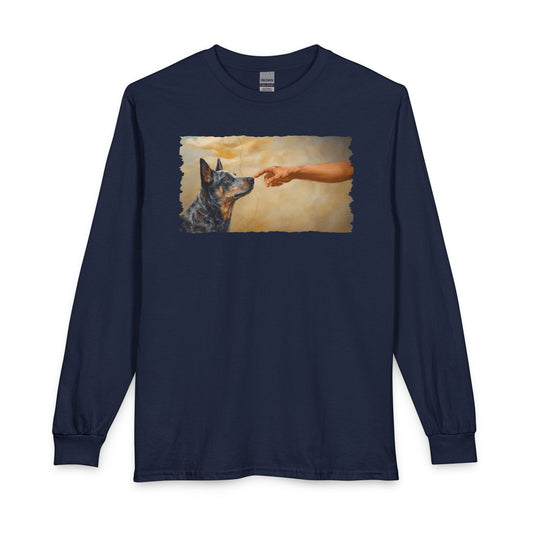 God Creates Blue Heeler Long Sleeve