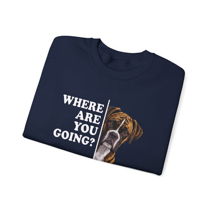 Brindle Boxer Alert Crewneck Sweatshirt