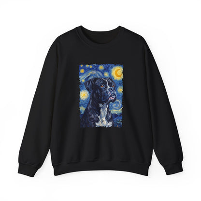 Black Boxer Van Gogh Crewneck Sweatshirt