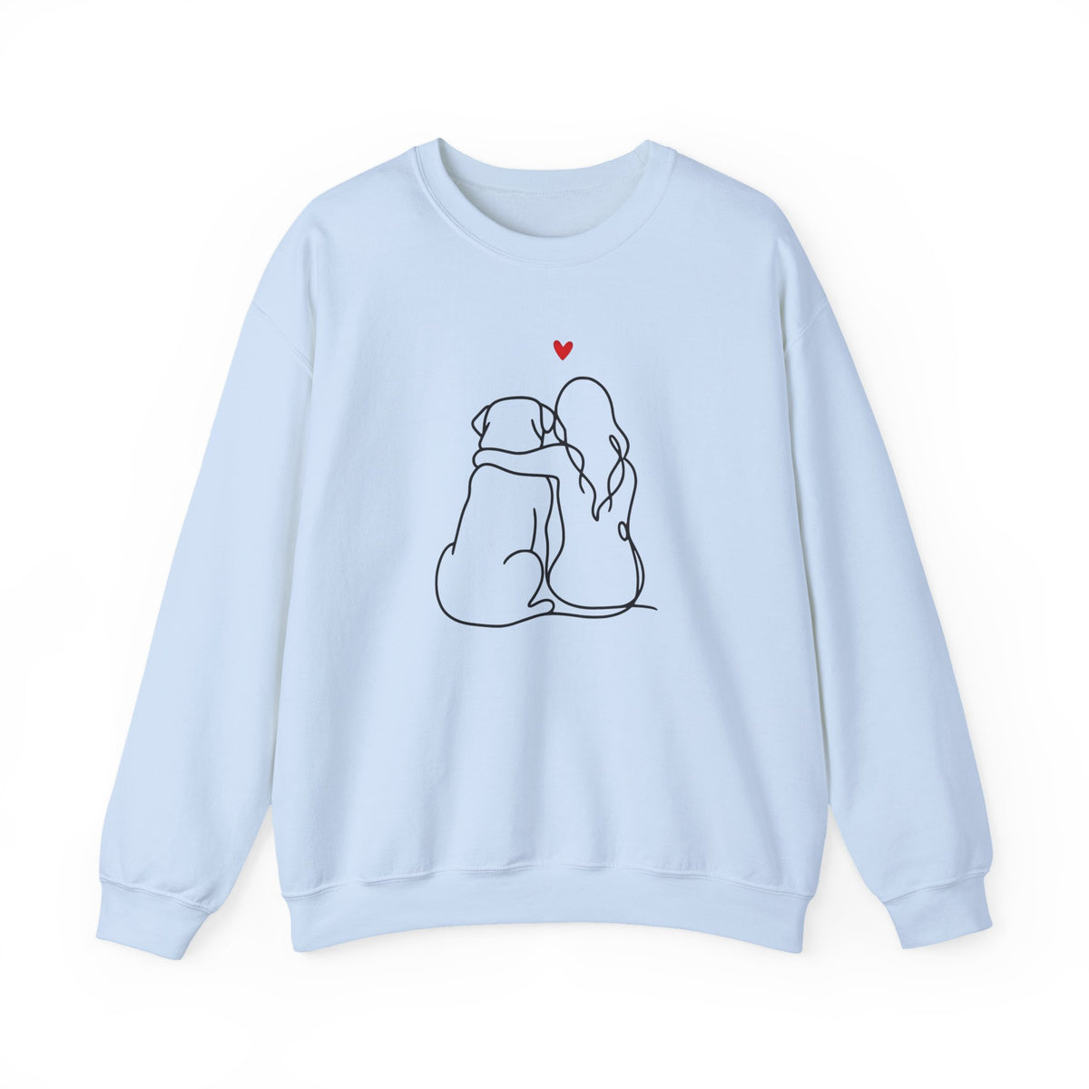 Rottweiler No Tail and Girl Crewneck Sweatshirt