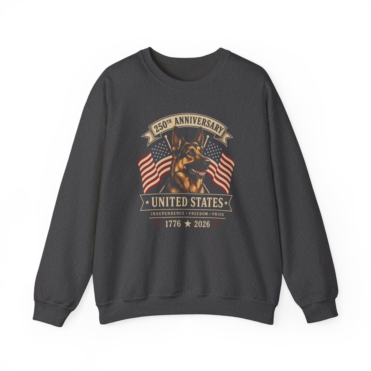 250 Years German Shepherd Crewneck Sweatshirt