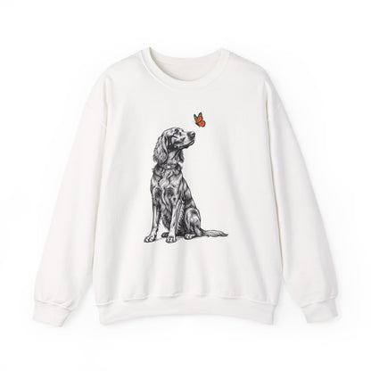 Irish Setter Butterfly Crewneck Sweatshirt