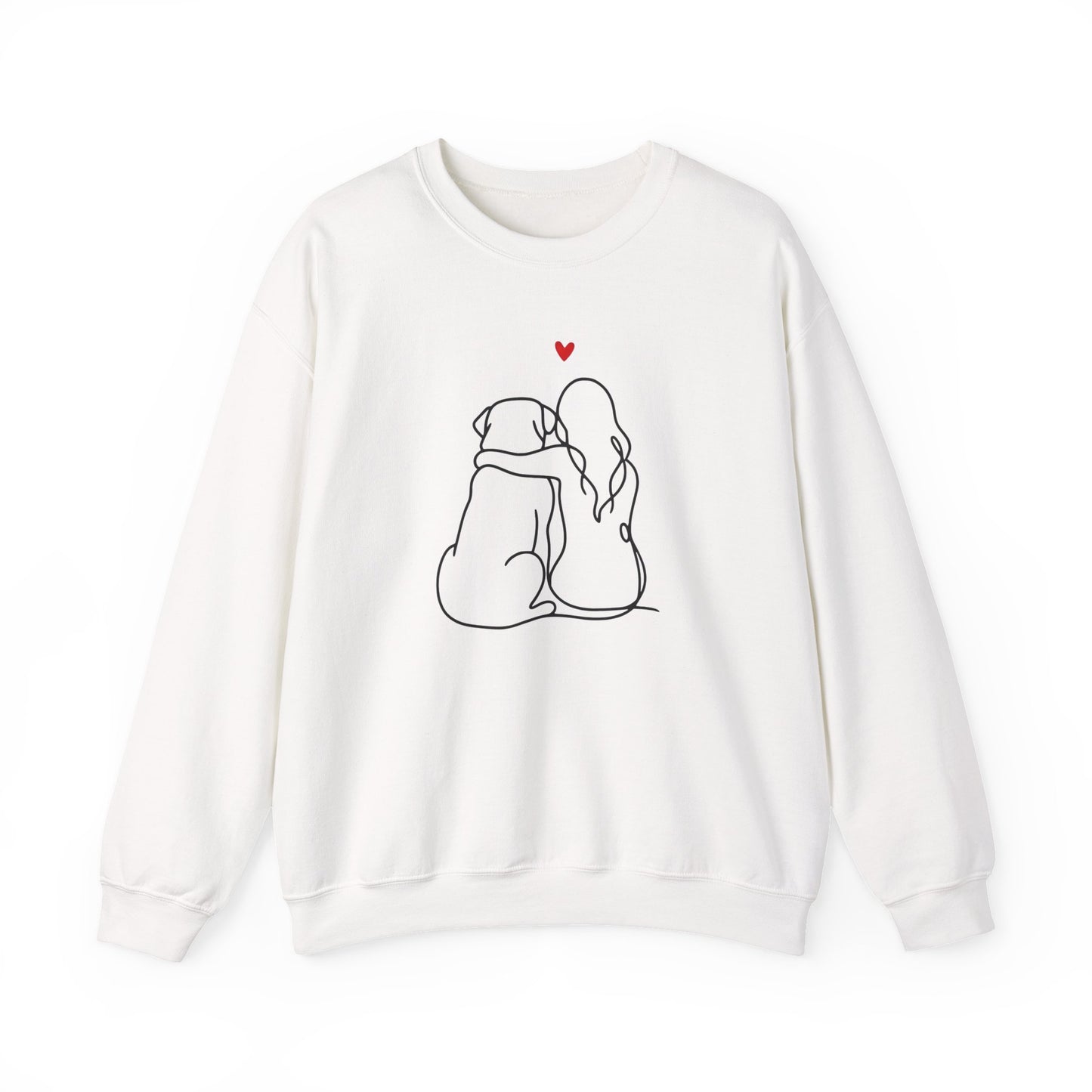 Rottweiler No Tail and Girl Crewneck Sweatshirt
