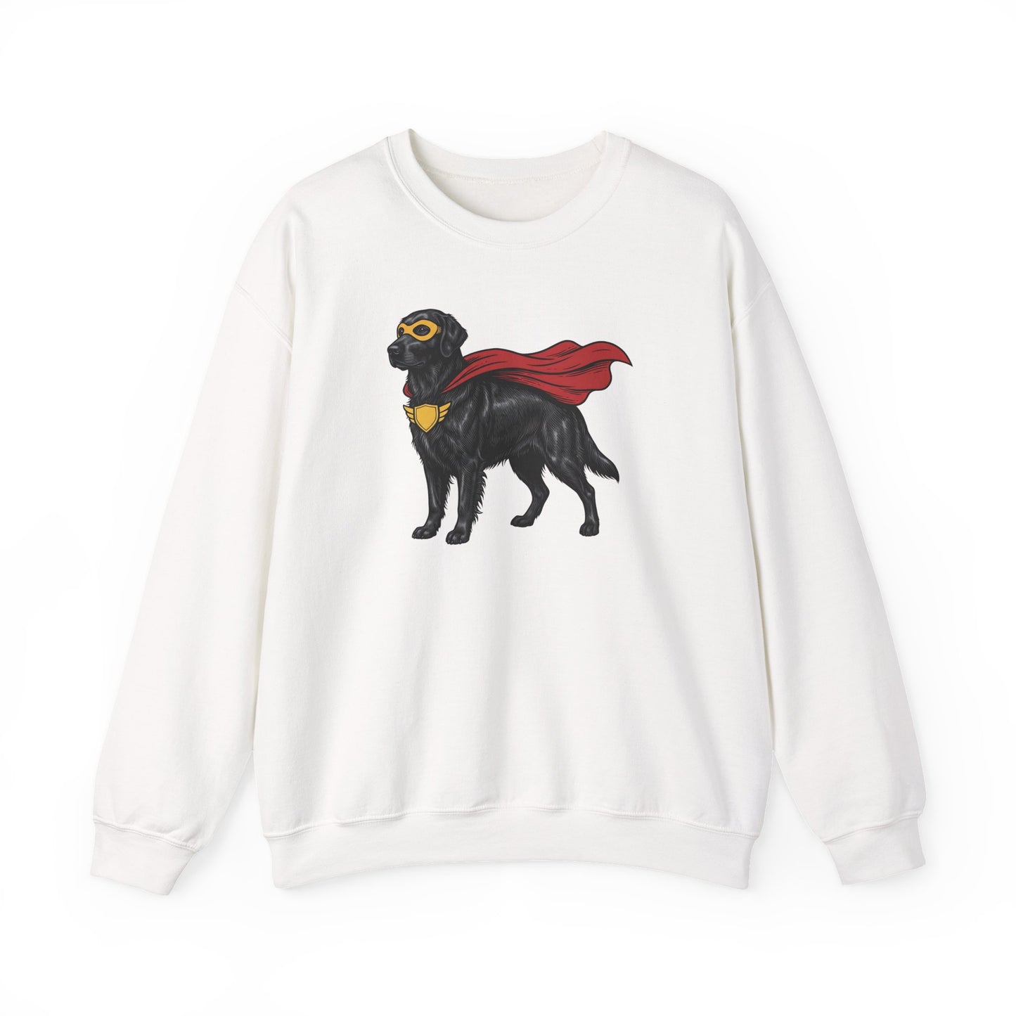 Flat Coated Retriever Superhero Crewneck Sweatshirt