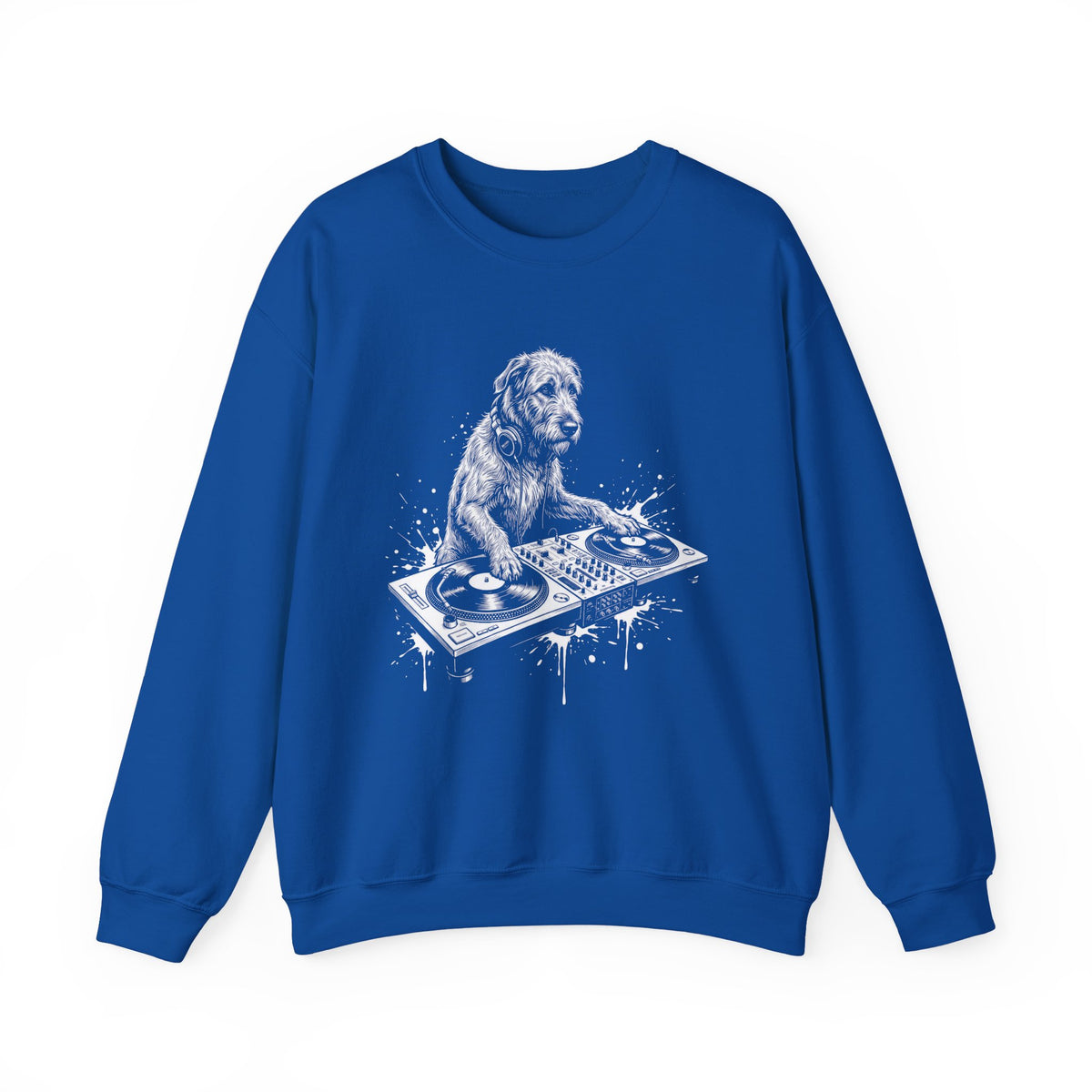 Irish Wolfhound DJ Crewneck Sweatshirt