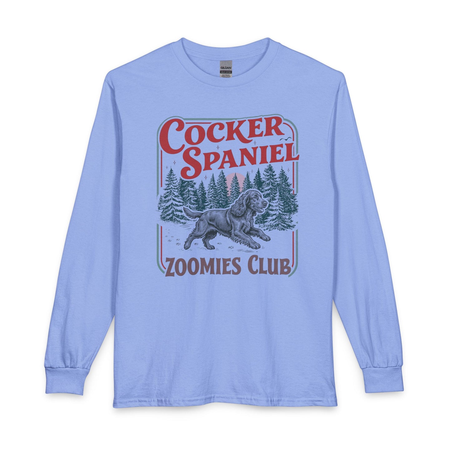 Black Cocker Spaniel Zoomies Club Long Sleeve