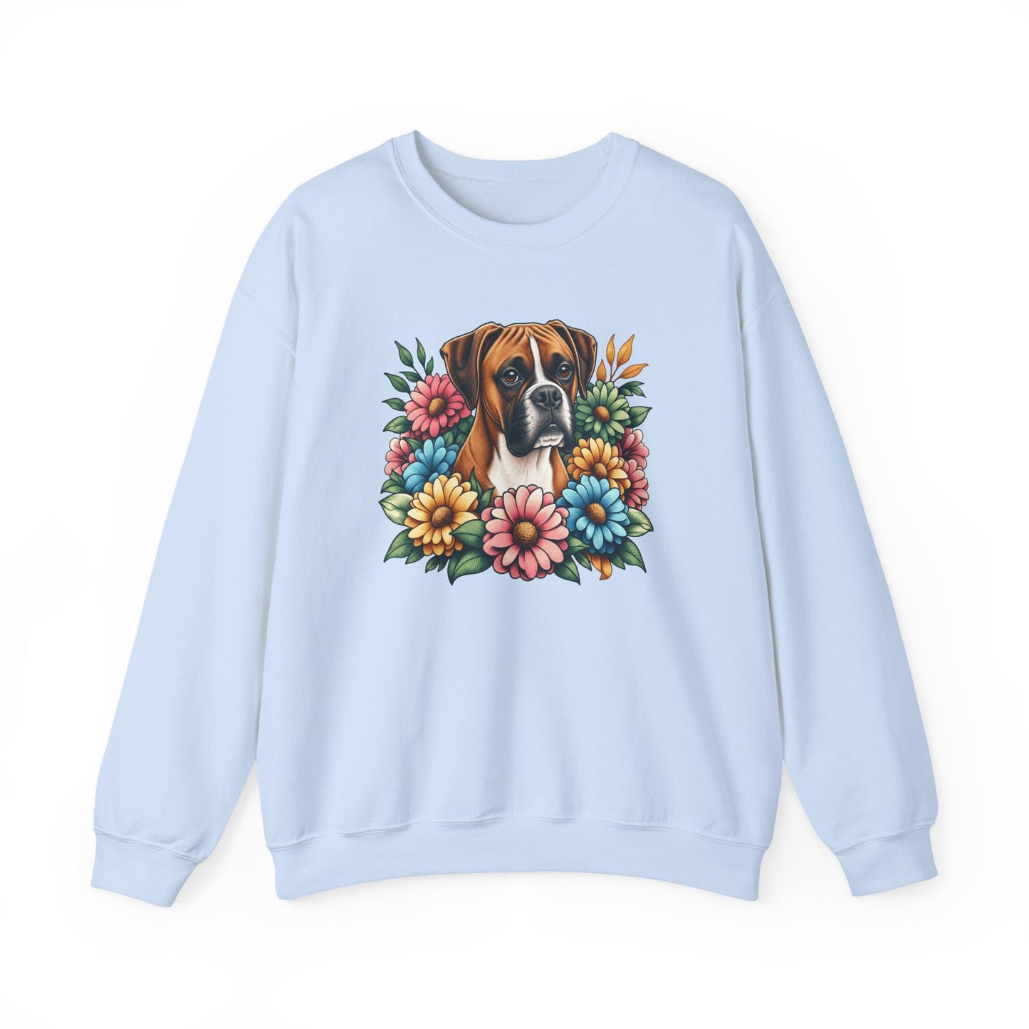 Floral Boxer Crewneck Sweatshirt