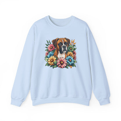 Floral Boxer Crewneck Sweatshirt