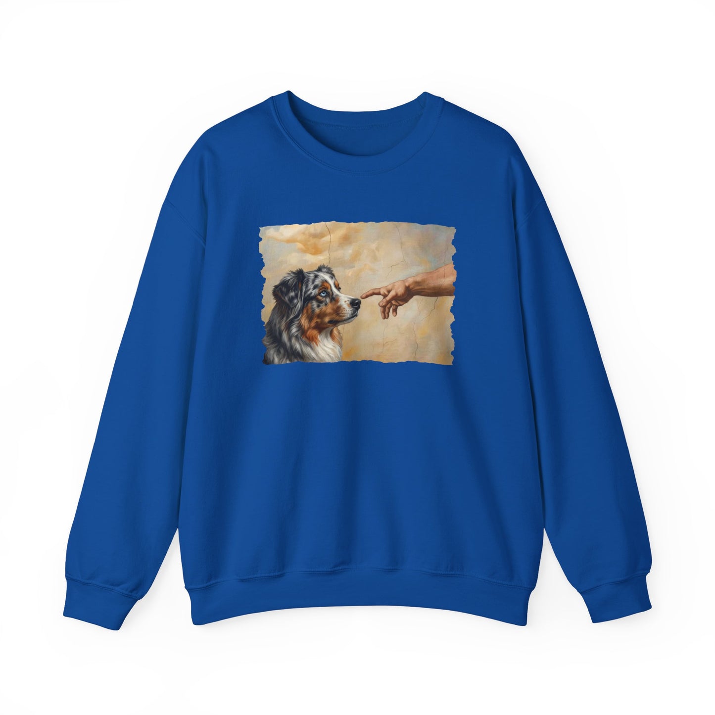 God Creates Australian Shepherd Crewneck Sweatshirt