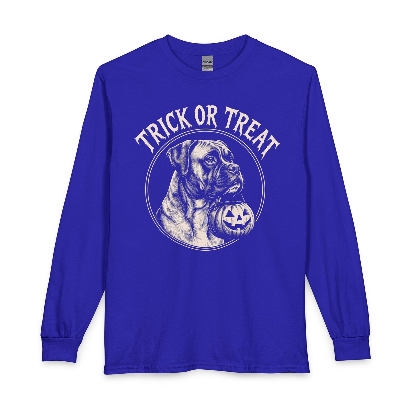 Boxer Trick or Treat Halloween Long Sleeve