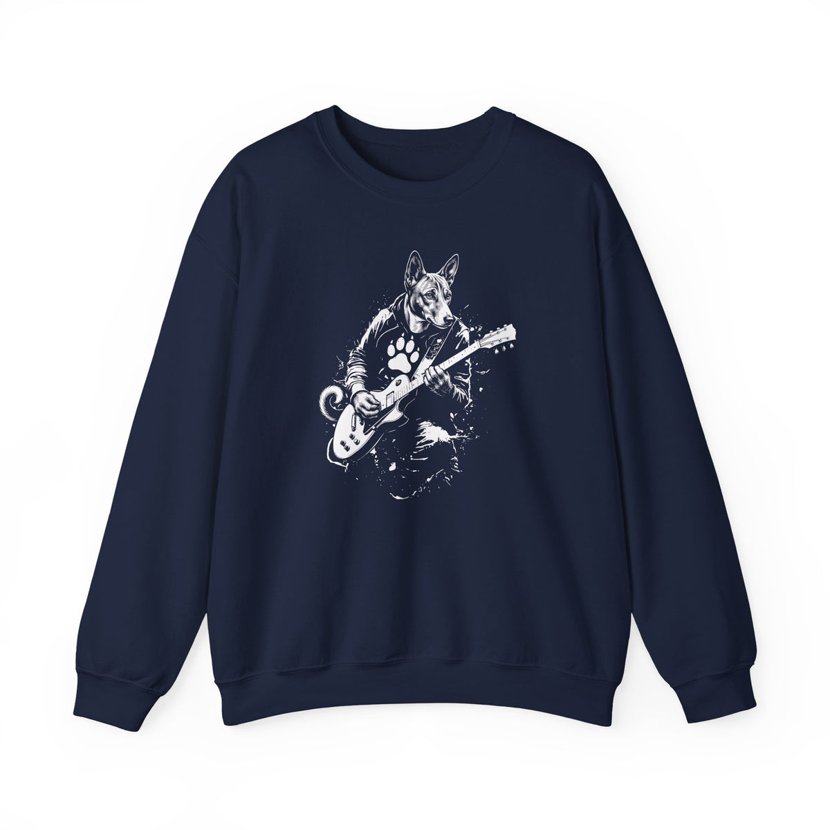 Basenji Guitar Crewneck Sweatshirt