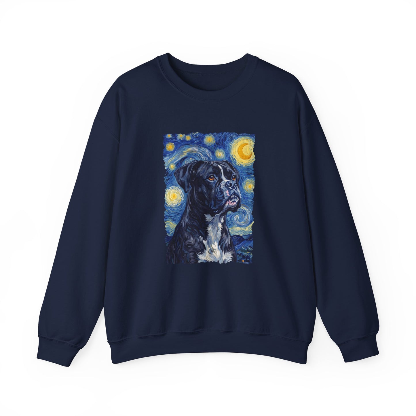 Black Boxer Van Gogh Crewneck Sweatshirt