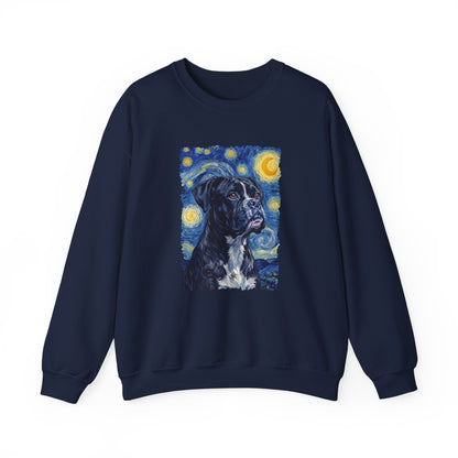 Black Boxer Van Gogh Crewneck Sweatshirt