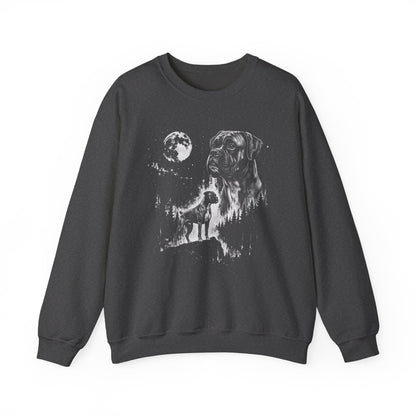 Boxer Moon Crewneck Sweatshirt