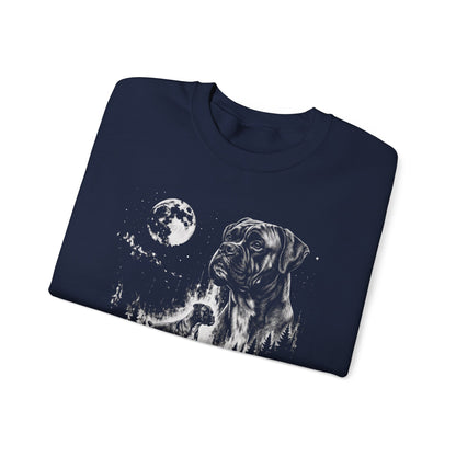 Boxer Moon Crewneck Sweatshirt