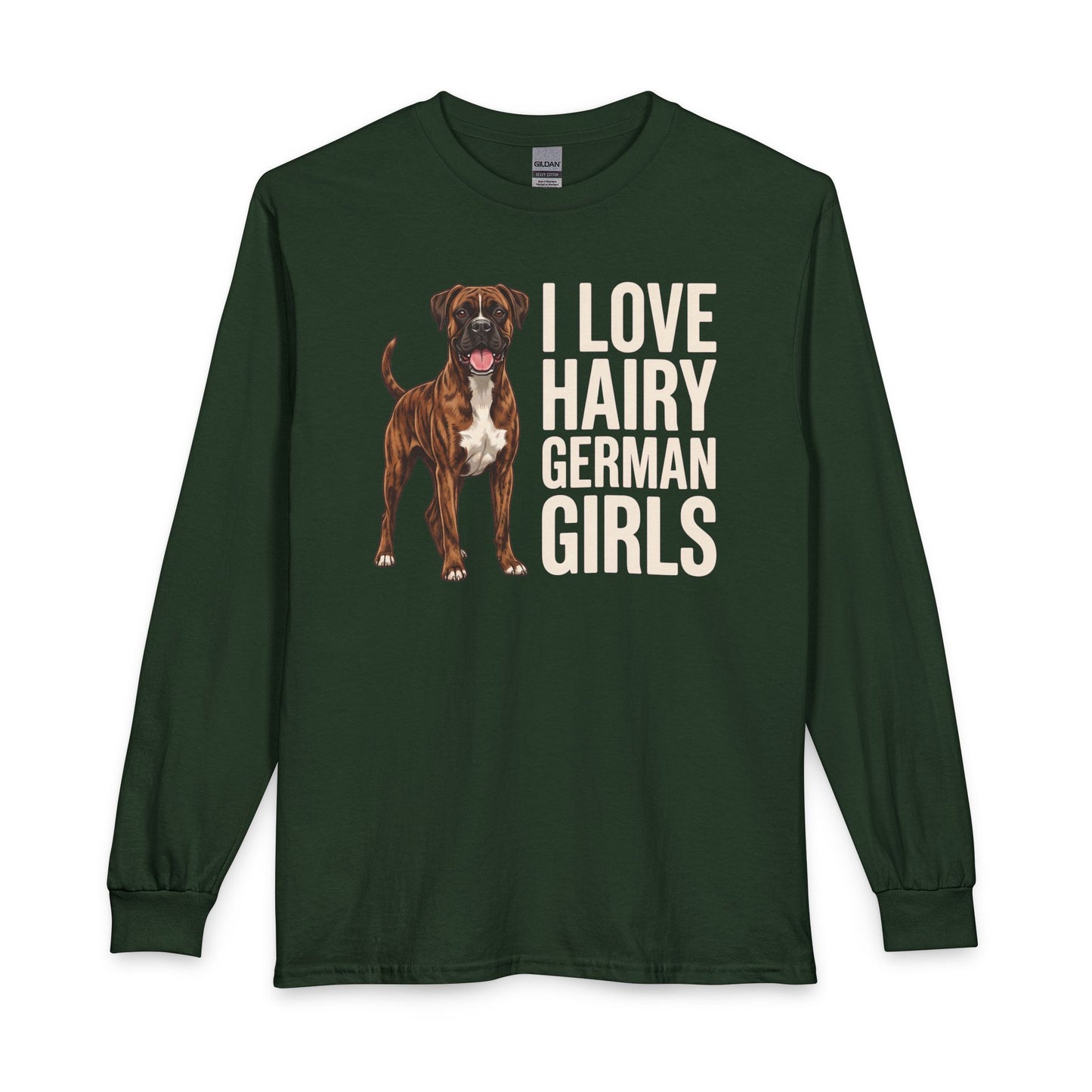 Brindle Boxer Hairy German Girls Long Sleeve