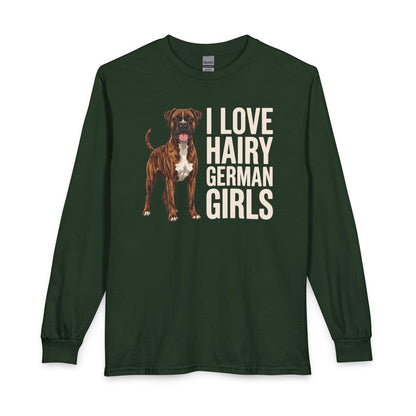 Brindle Boxer Hairy German Girls Long Sleeve