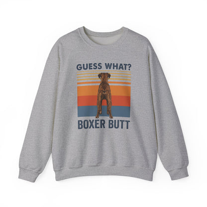 Brindle Boxer Butt Crewneck Sweatshirt