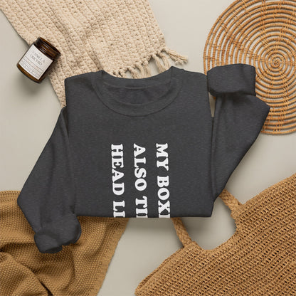 Boxer Tilt Her Head Crewneck Sweatshirt