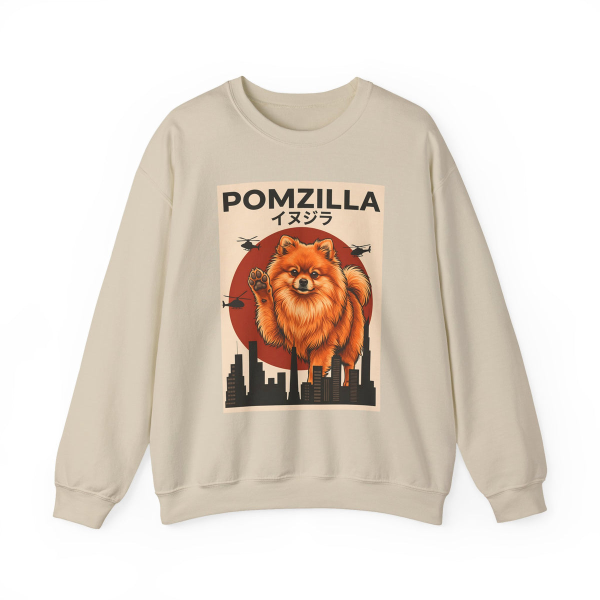 Pomeranian Pomzilla Crewneck Sweatshirt