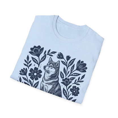 Shiba Inu Linocut